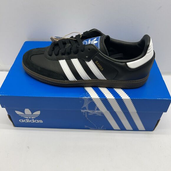 Adidas Samba OG Black/ White Gum Sole IG9031 Sneakers Women SZ 7 New in Box - Picture 1 of 9
